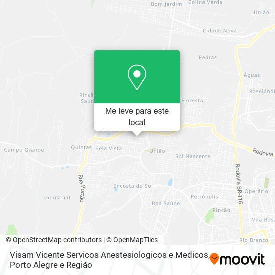 Visam Vicente Servicos Anestesiologicos e Medicos mapa