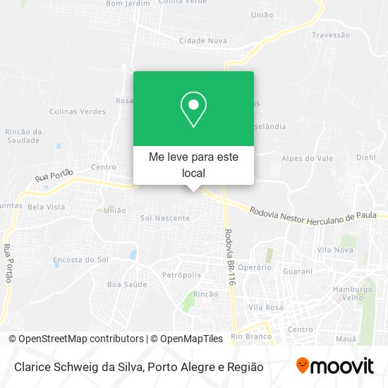 Clarice Schweig da Silva mapa