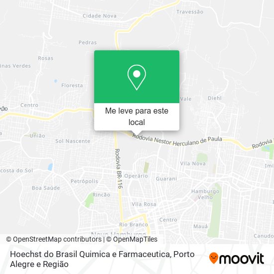 Hoechst do Brasil Quimica e Farmaceutica mapa