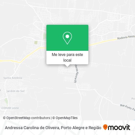 Andressa Carolina de Oliveira mapa
