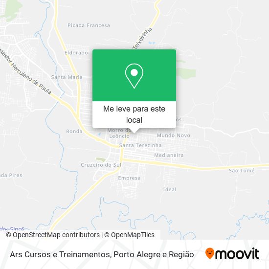 Ars Cursos e Treinamentos mapa