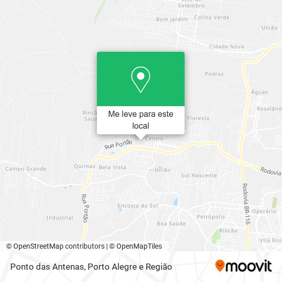 Ponto das Antenas mapa