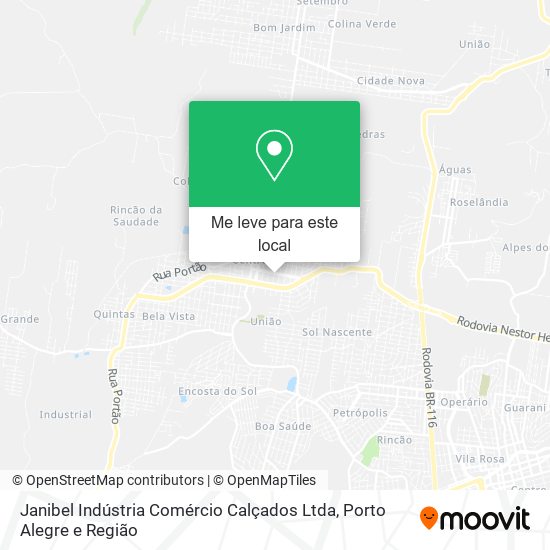 Janibel Indústria Comércio Calçados Ltda mapa