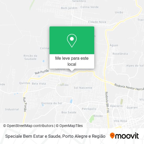 Speciale Bem Estar e Saude mapa