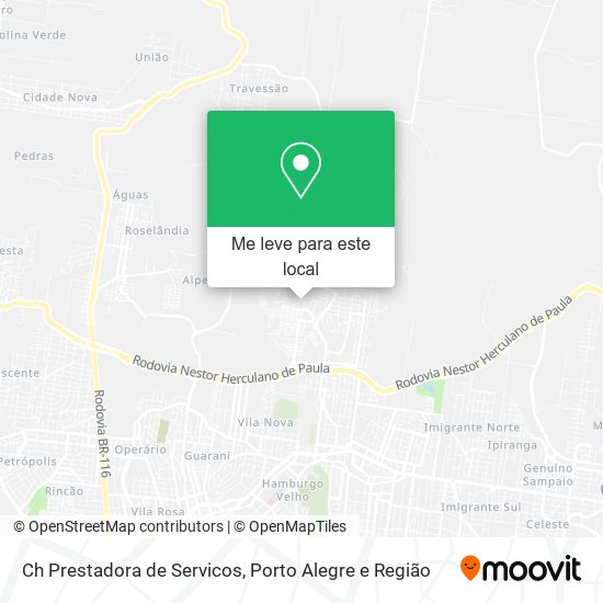 Ch Prestadora de Servicos mapa
