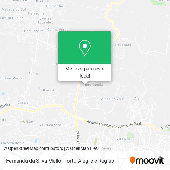 Fernanda da Silva Mello mapa