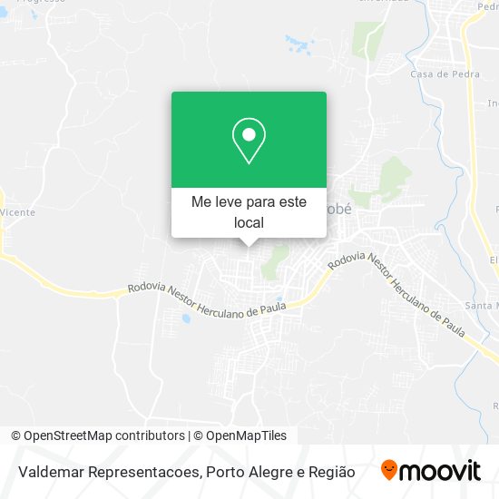 Valdemar Representacoes mapa