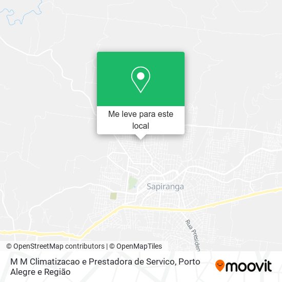 M M Climatizacao e Prestadora de Servico mapa