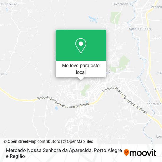 Mercado Nossa Senhora da Aparecida mapa