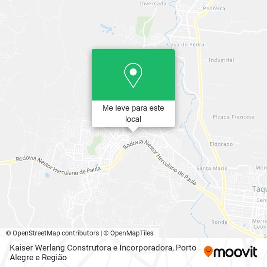 Kaiser Werlang Construtora e Incorporadora mapa