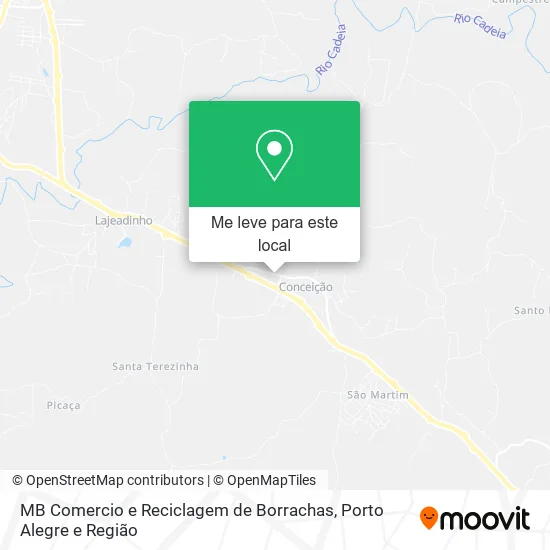 MB Comercio e Reciclagem de Borrachas mapa