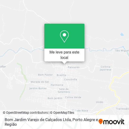 Bom Jardim Varejo de Calçados Ltda mapa