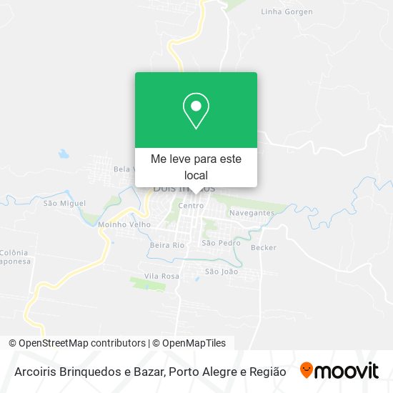 Arcoiris Brinquedos e Bazar mapa