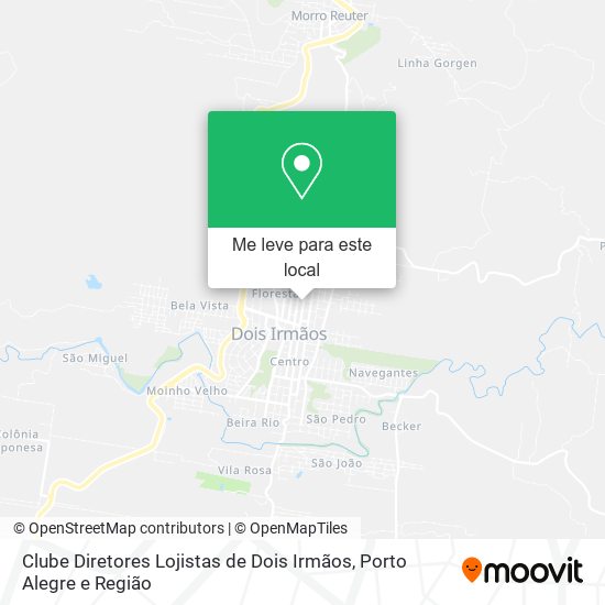 Clube Diretores Lojistas de Dois Irmãos mapa