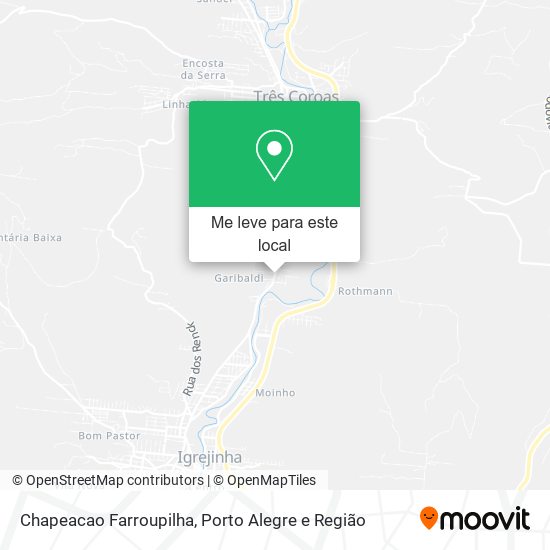 Chapeacao Farroupilha mapa