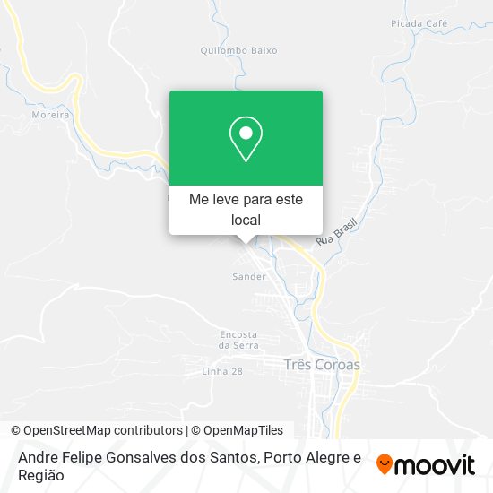 Andre Felipe Gonsalves dos Santos mapa
