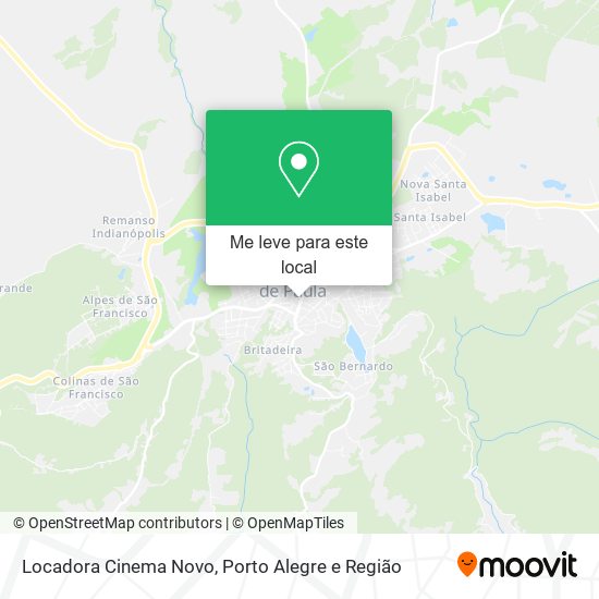 Locadora Cinema Novo mapa