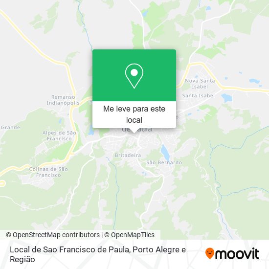 Local de Sao Francisco de Paula mapa