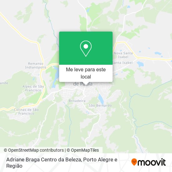 Adriane Braga Centro da Beleza mapa