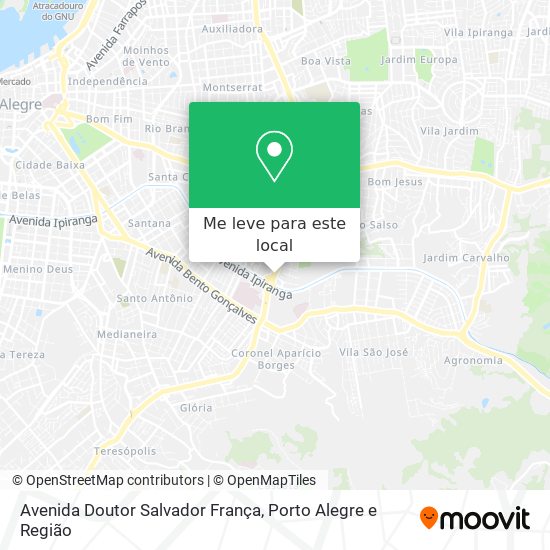 Avenida Doutor Salvador França mapa