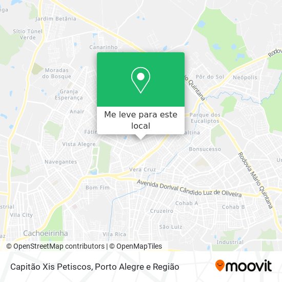 Capitão Xis Petiscos mapa