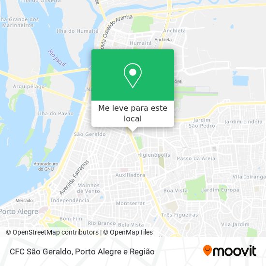 CFC São Geraldo mapa