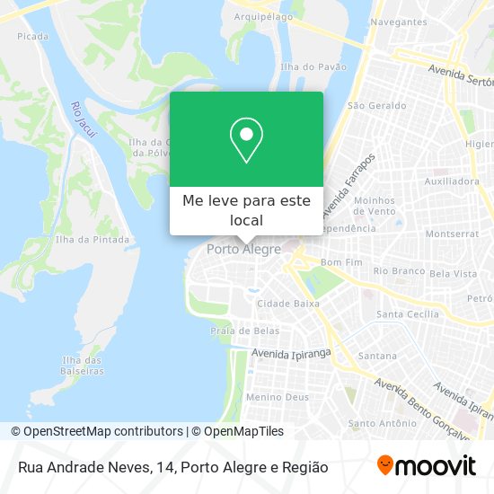 Rua Andrade Neves, 14 mapa