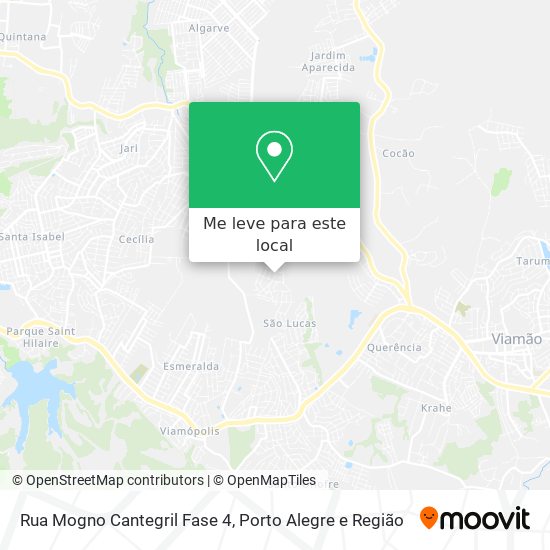 Rua Mogno Cantegril Fase 4 mapa