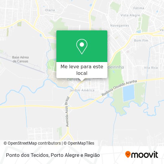 Ponto dos Tecidos mapa