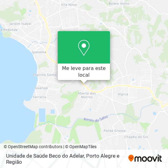 Unidade de Saúde Beco do Adelar mapa