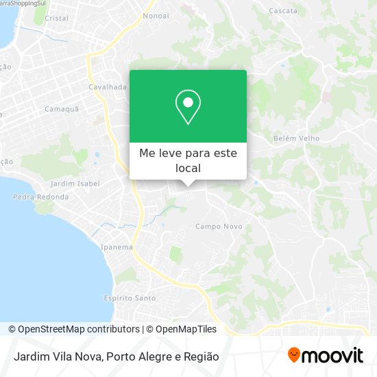 Jardim Vila Nova mapa