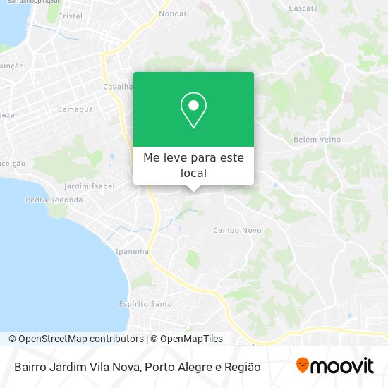 Bairro Jardim Vila Nova mapa