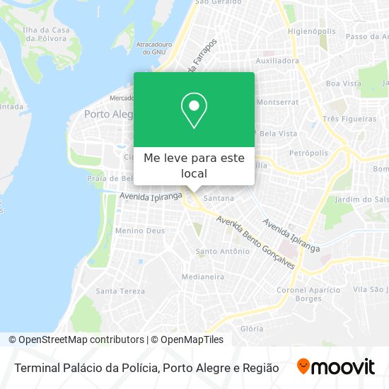 Terminal Palácio da Polícia mapa