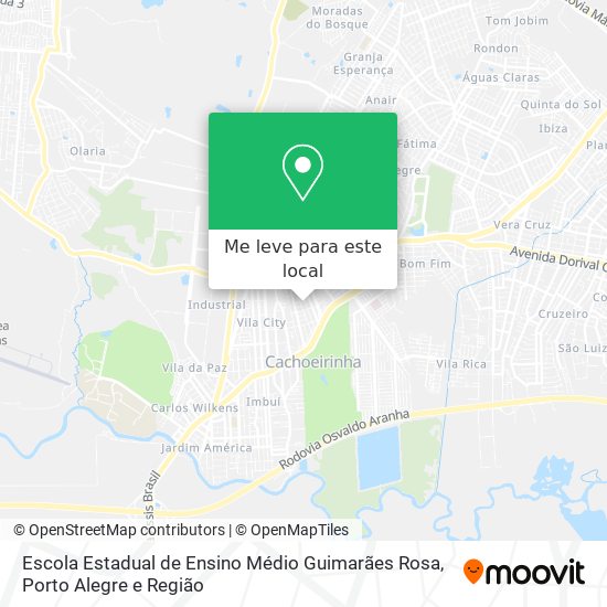 Escola Estadual de Ensino Médio Guimarães Rosa mapa