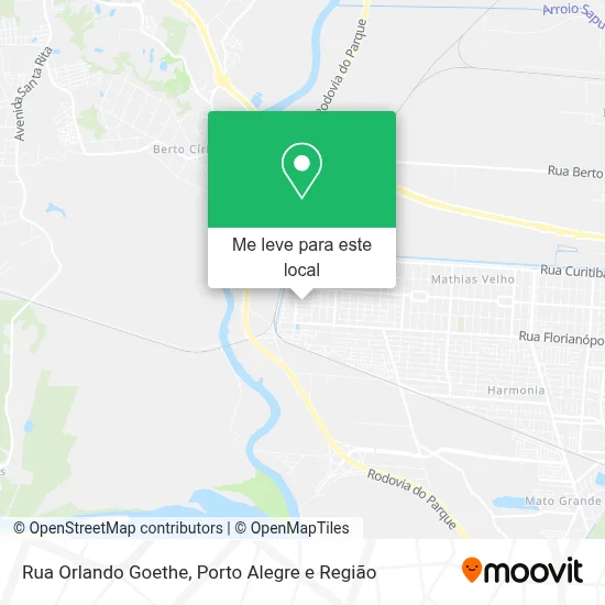 Rua Orlando Goethe mapa