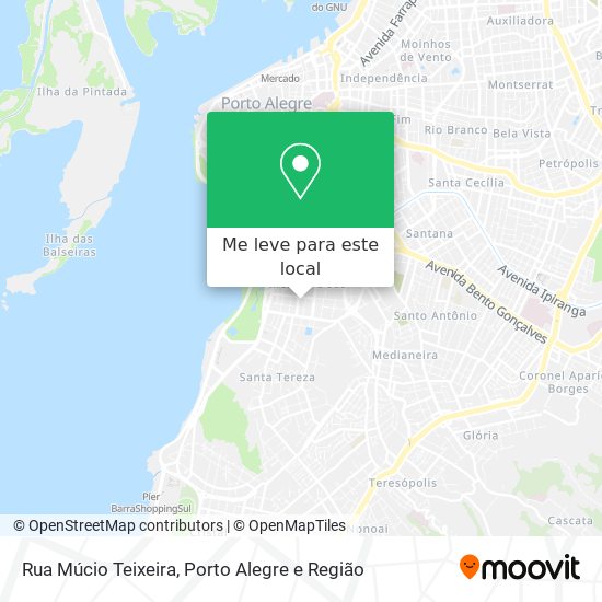 Rua Múcio Teixeira mapa