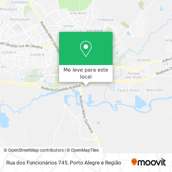 Rua dos Funcionários 745 mapa