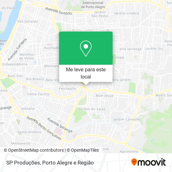 SP Produções mapa