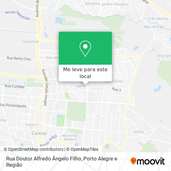 Rua Doutor Alfredo Ângelo Filho mapa