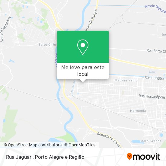 Rua Jaguari mapa