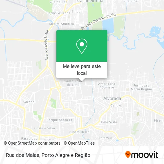 Rua dos Maias mapa