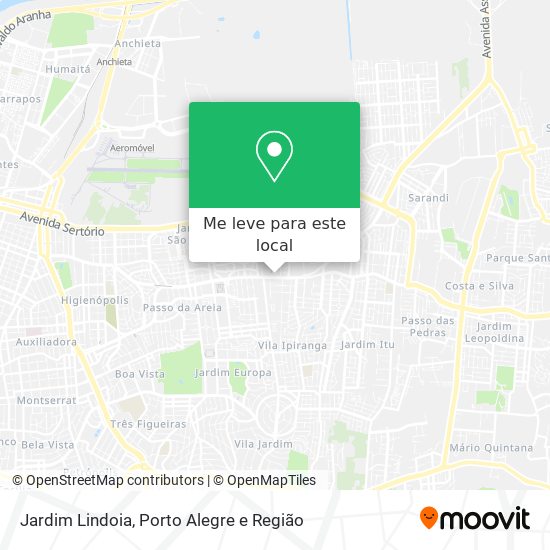 Jardim Lindoia mapa