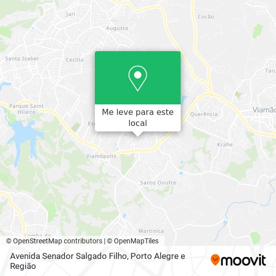 Avenida Senador Salgado Filho mapa