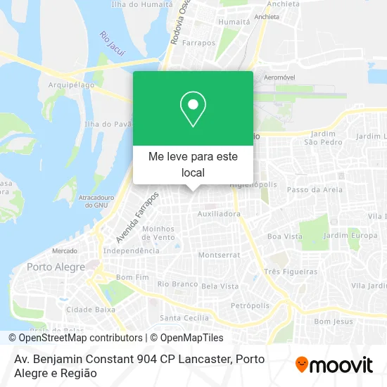 Av. Benjamin Constant  904 CP Lancaster mapa