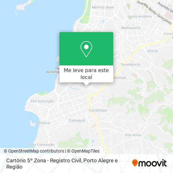Cartório 5º Zona - Registro Civil mapa