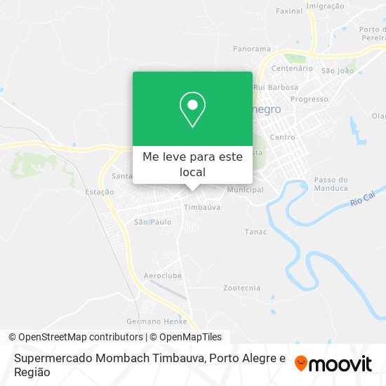 Supermercado Mombach Timbauva mapa