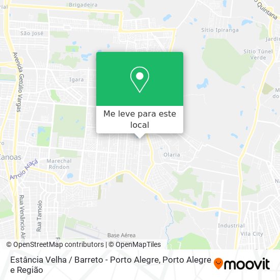 Estância Velha / Barreto - Porto Alegre mapa