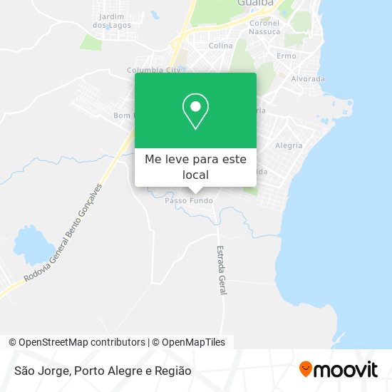 São Jorge mapa