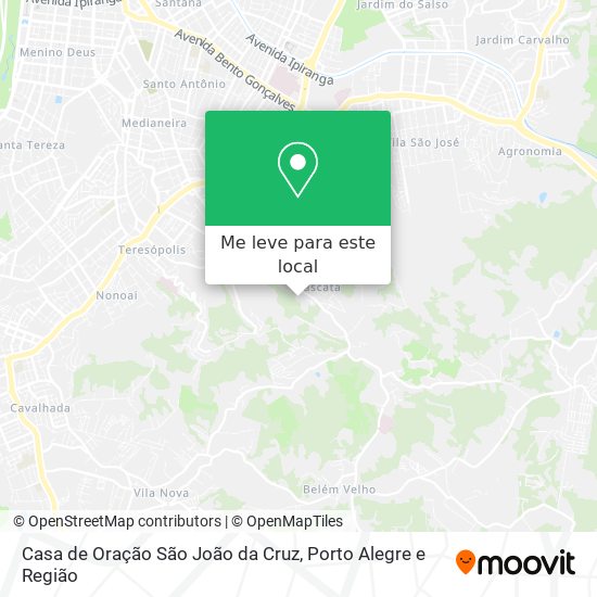 Casa de Oração São João da Cruz mapa