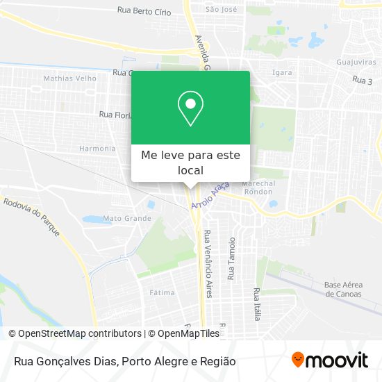 Rua Gonçalves Dias mapa